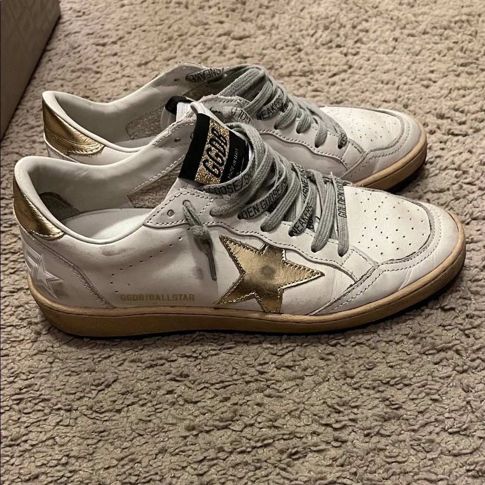 Golden Goose Women’s Ball Star Sneakers with Gold Star Accents - Picture 6 of 6
